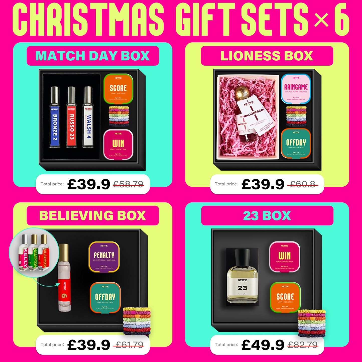 BIG 6 Collection | Christmas Gift Sets for the Girls Who Play | Made for the ones who lead, run, cheer and believe.