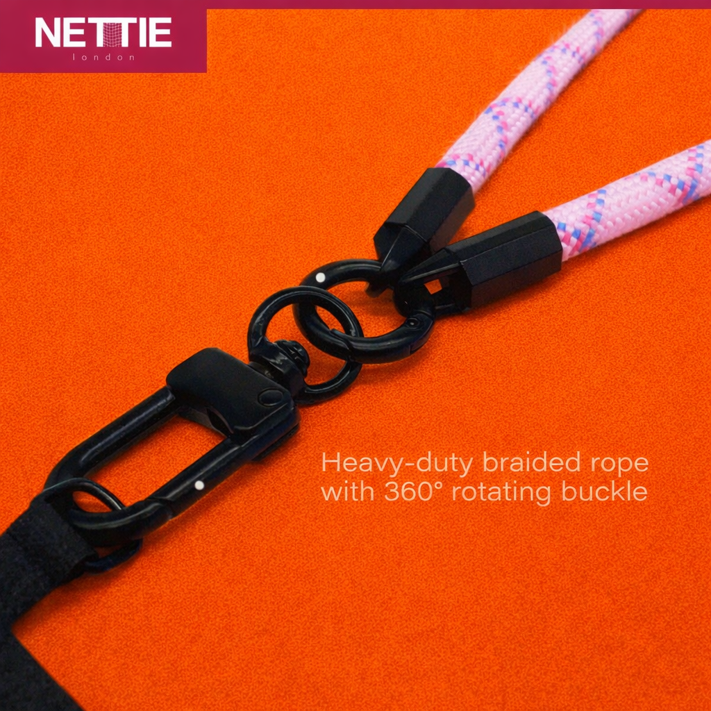 Game Ready Short Phone Strap | Heavy-Duty Wrist Lanyard with 360° Rotating Buckle