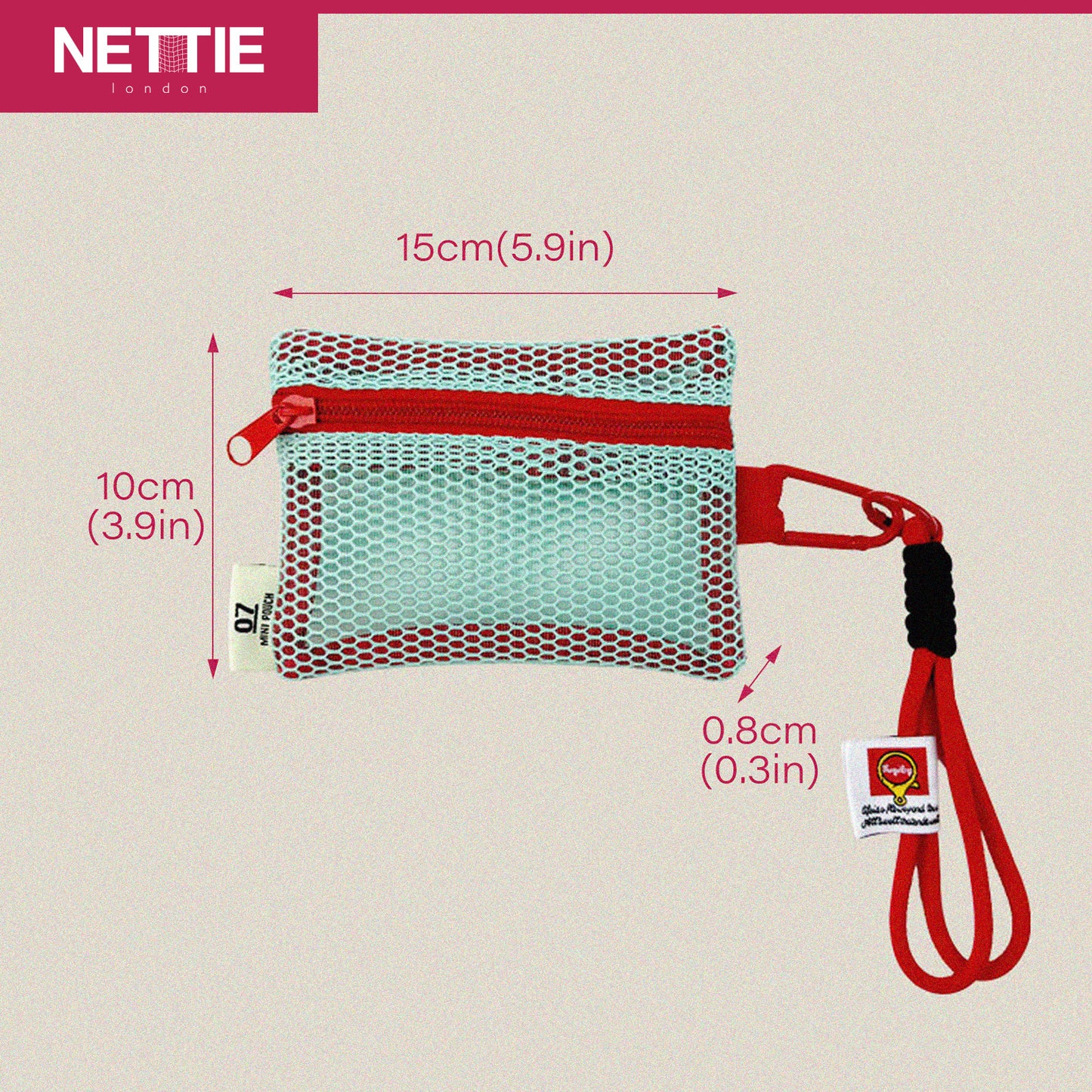 Game Ready | Mesh Carry Pouch | Lightweight Breathable Organizer with Clip