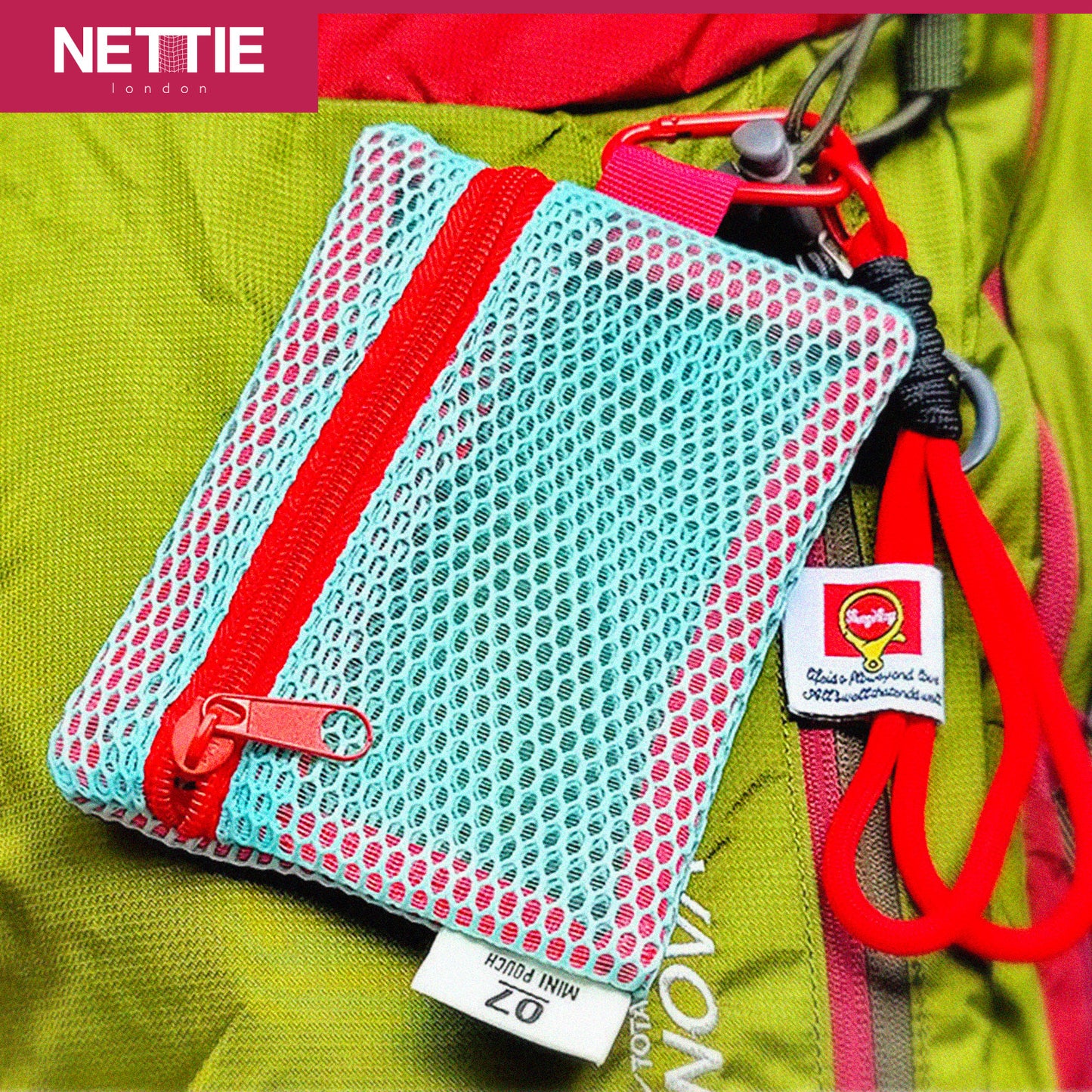 Game Ready | Mesh Carry Pouch | Lightweight Breathable Organizer with Clip