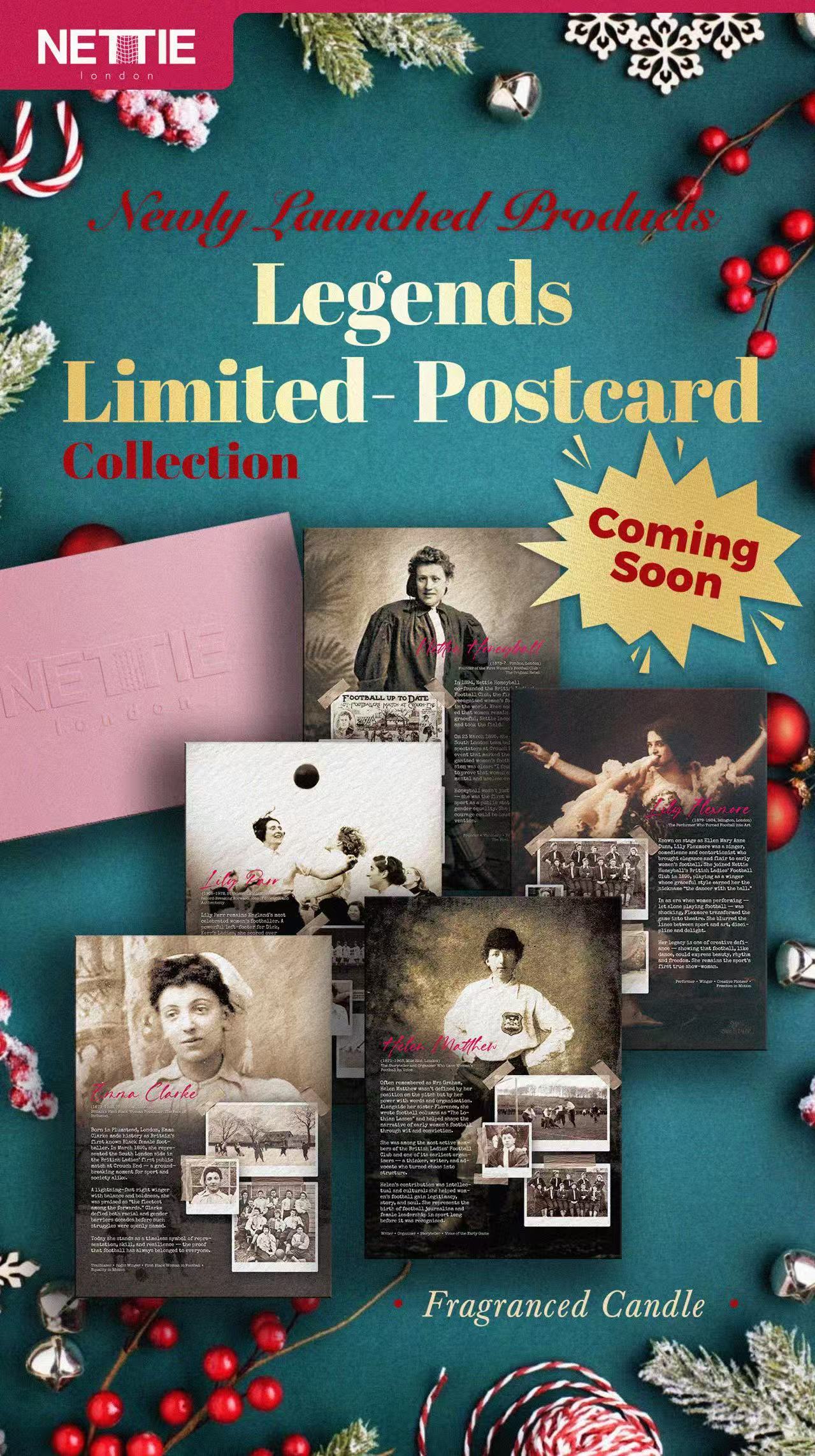 The British Ladies – Football Legends Series | Five envelopes. Five cards | One extraordinary legacy