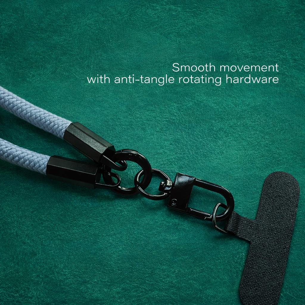 Game Ready Short Phone Strap | Heavy-Duty Wrist Lanyard with 360° Rotating Buckle