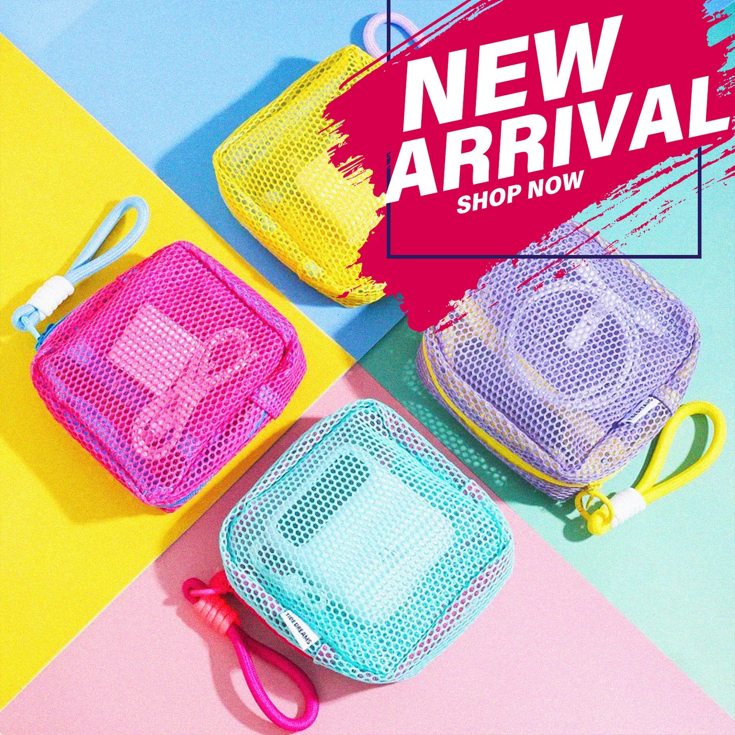 Game Ready | Mesh Carry Pouch | Lightweight Breathable Organizer with Clip