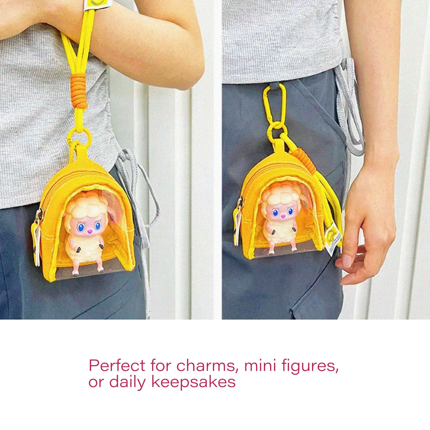 Game Ready Clear Display Mini Pouch | Delicate Collectible & Everyday Charm Bag