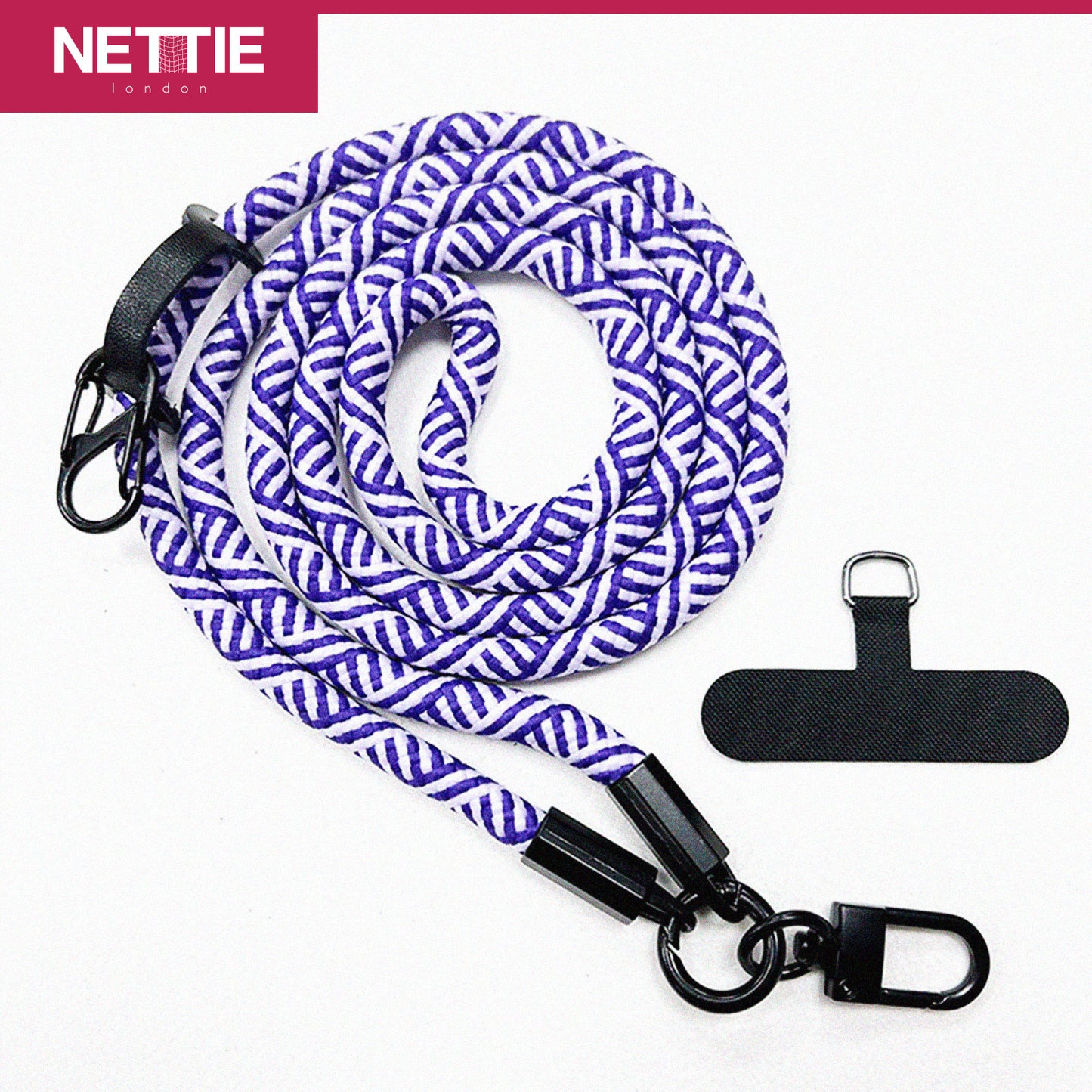 Game Ready Long Phone Strap (8mm) | Crossbody Rope Lanyard with 360° Rotating Buckle