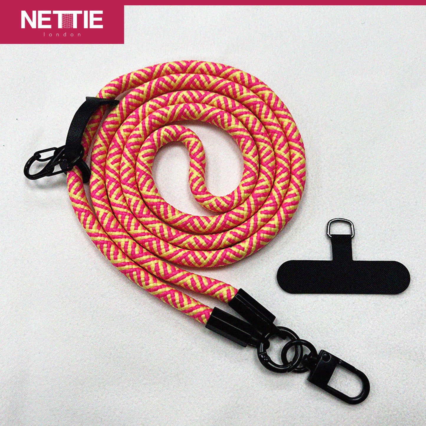 Game Ready Long Phone Strap (8mm) | Crossbody Rope Lanyard with 360° Rotating Buckle