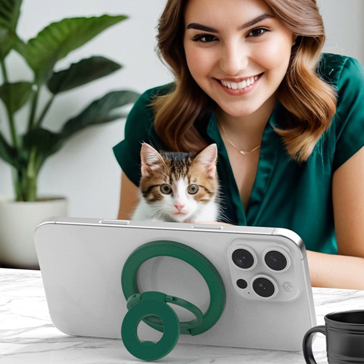 Game Ready Magnetic Ring Stand | 360° Adjustable MagSafe Phone Grip & Stand